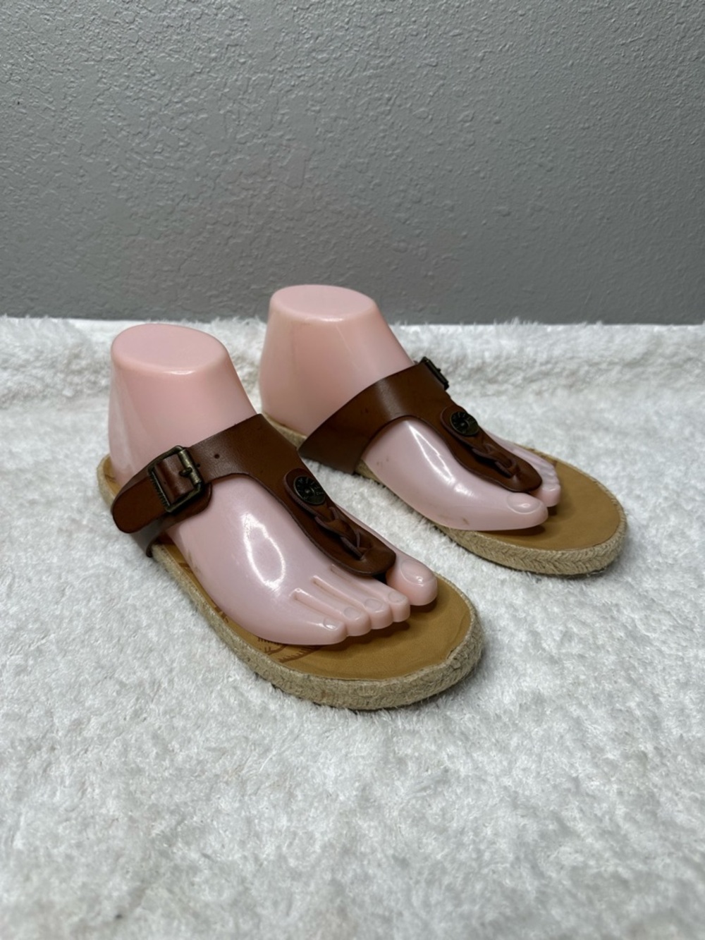 Blowfish Malibu Greco Sandals Brown Vegan Leather Boho Size 8 LIKE NEW!!!